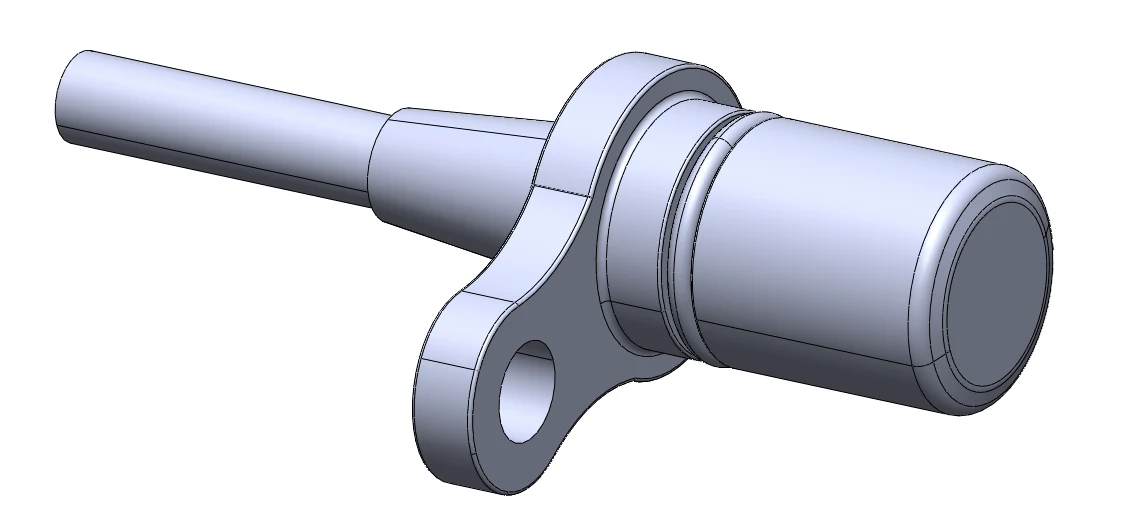 CAD Model preview for an example custom debris sensor